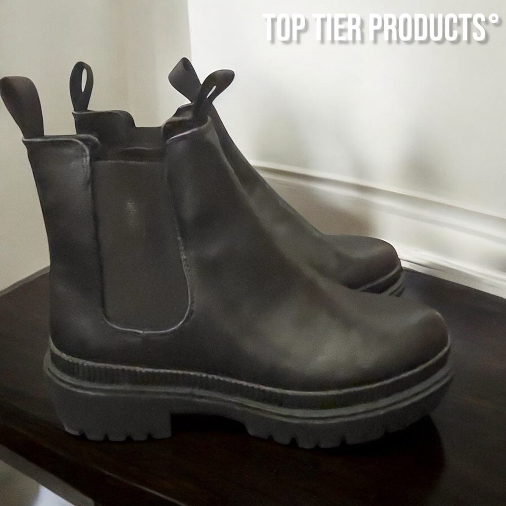 New Black Chelsea Boots